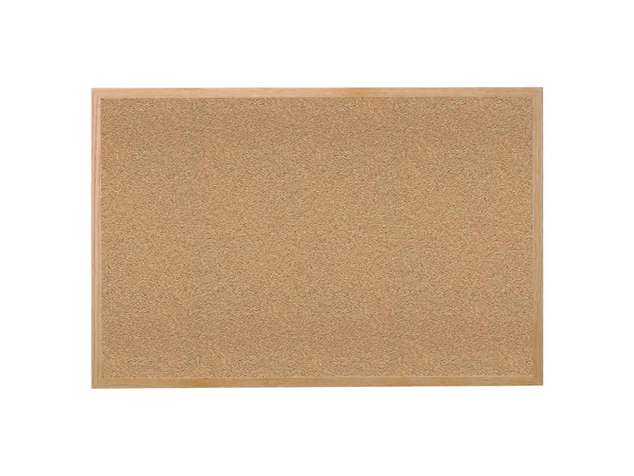 Ghent WK412 Natural Cork Bulletin Board with Wood Frame - 144.5" x 48.5" - Tan Surface, Oak Finished Wood Frame