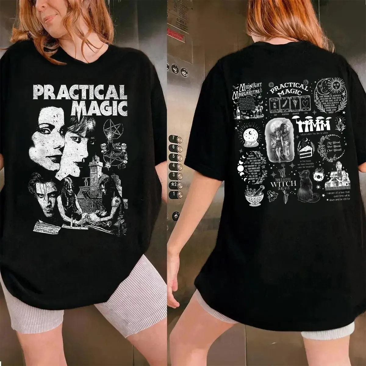 [2Sides] Practical Magic Old Movie Shirt, Practical Magic Shirt, Witch Shirt, Halloween Gift, Horror Gift, 90s Shirt, Spooky Season Shirt, Gift For Her,quote