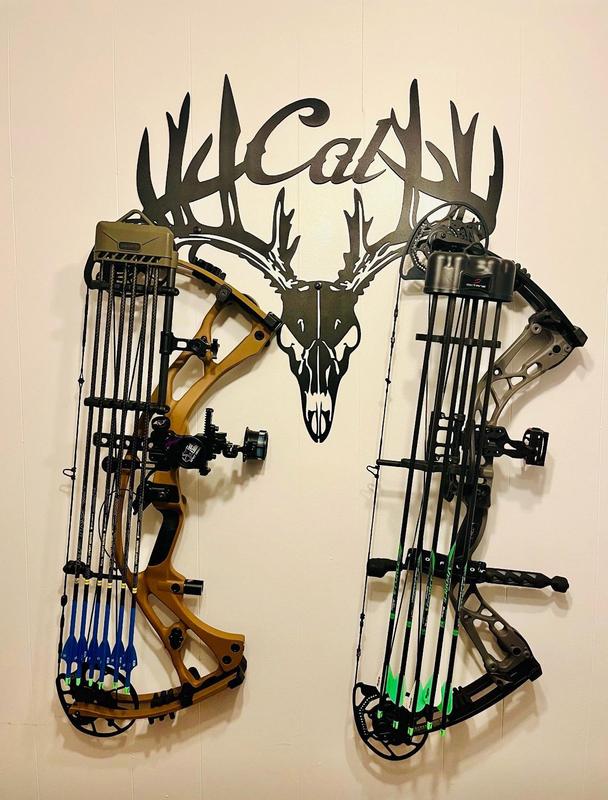 Custom METAL BOW HOLDER, Metal Bow rack, Personalized metal bow holder, Metal