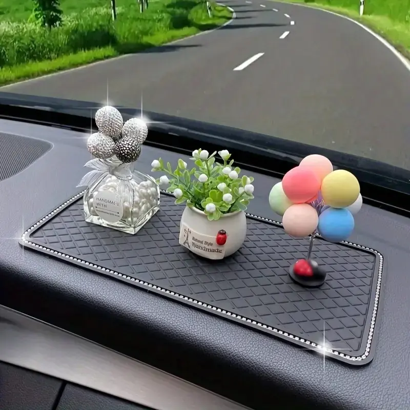 Waterproof PVC Silicone Car Dashboard Mat, Non-Slip Phone & GPS Holder, Durable Washable Multi-Functional Pad, Perfect Gift for Cars, Car Accessory, Car Auto Accessory, Car Accessories Women