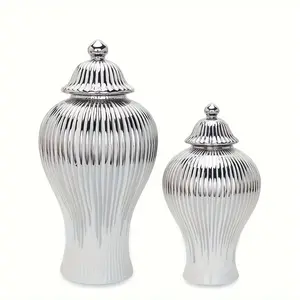 New 1pc Luxury European-Style Cylinder Ceramic Vase - Elegant Contemporary Flower Arrangement Crafted for Home Entryway Decor Storage Container and Beautiful Centerpiece - Durable Handcrafted and Easy to Clean Ornaments
