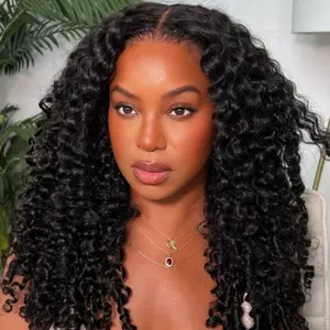 Beautyforever Curly Wig with Pre-Style Finger Coils Thick Curls Glueless Wig 7x5 Bye Bye Knots Lace Closure Human Hair Wig for 18~24 Inch Cap