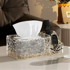ZY Glacier Pattern Tissue Box, 1pc Rectangular Tissue Storage Box, Remote Control Board Key Storage Box, Decorative Table for Home Living Room Bedroom