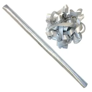 Silver Shimmer Tissue Paper Streamers - 20 Rolls (1" x 30')