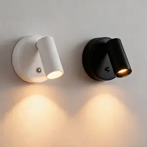 2-Pack Smart LED Magnetic Wall Lights Set of 2, USB Rechargeable, 3 Color Modes, Touch Panel Control, Adjustable Brightness, Indoor Lighting, Mood Decorative Lights, Interior Led Lights