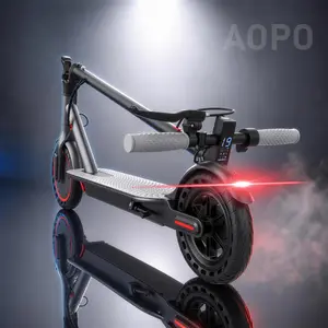 【AOPO】Electric scooter, 350W motor, Max 19mph, 4-speed, 36V battery, 15-mile range, app-controlled, dual brakes (ABS). Portable Foldable,Perfect gift for friends, family, or kids!