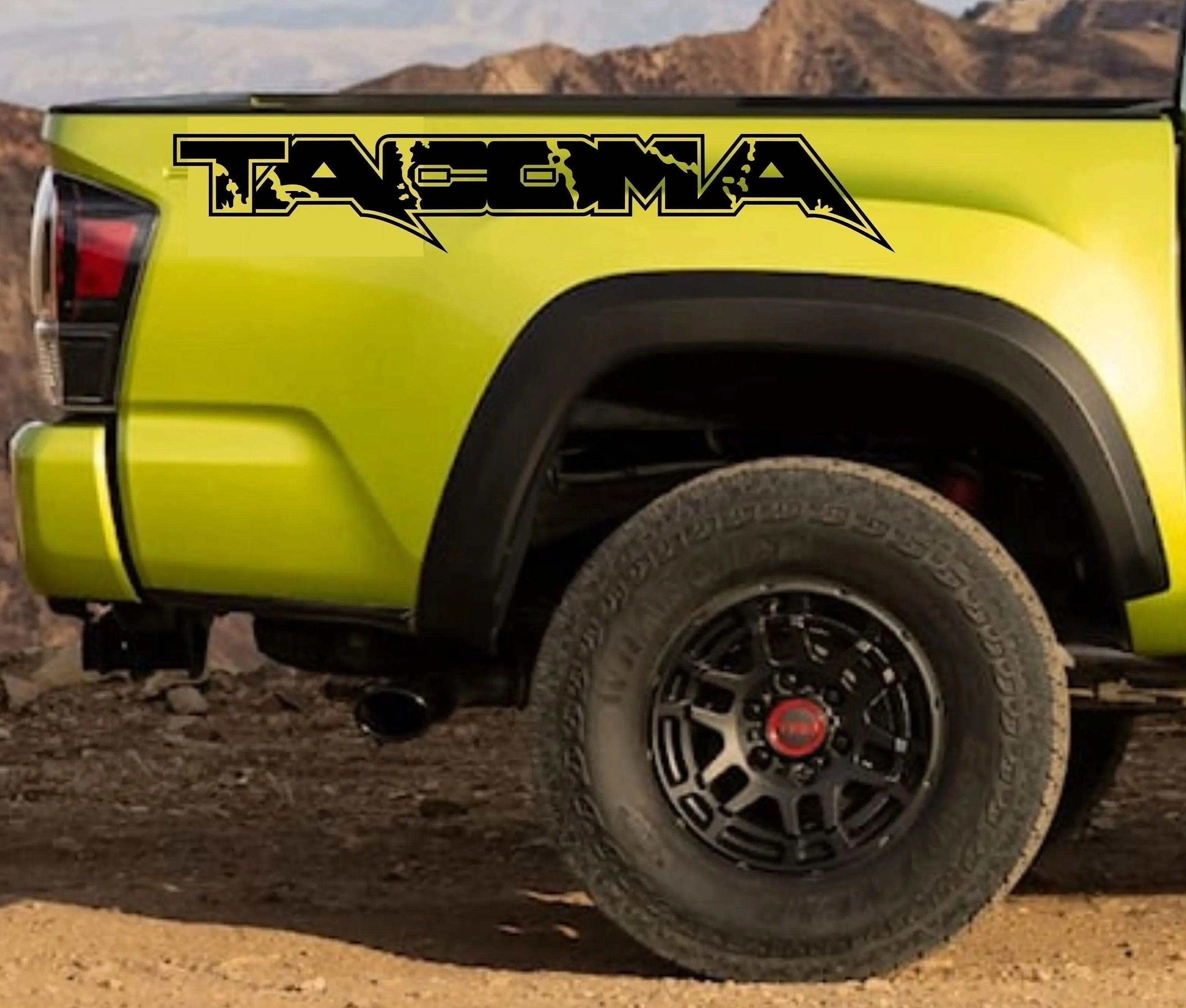 TACOMA RAPTOR STYLE Bedside Decal FITS TOYOTA  TACOMA ,Vinyl Decal, trd Off Road decal,Truck Bedside Decal set of two