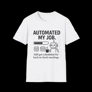 Automated My Job T-Shirt for Developers - Funny AI Meeting Humor Tee