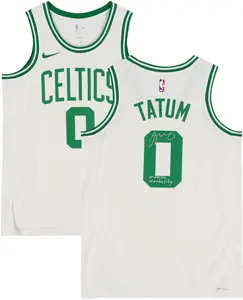 Jayson Tatum Boston Celtics Autographed White Nike 2022-2023 Association Swingman Jersey with "Mamba Mentality" Inscription - Fanatics Authentic Certified