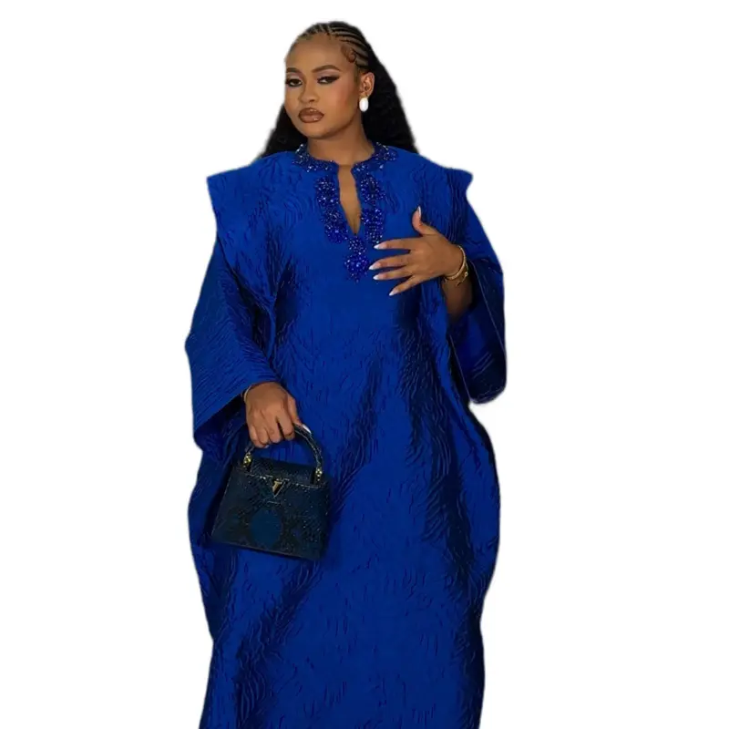 Boubou Dress Luxury African Dress Design for Special Occasions Handmade  Casual Bubu African Dress with Intricate Hand Embroidery & Beadwork  Elegance Party Formal Cotton - TikTok Shop