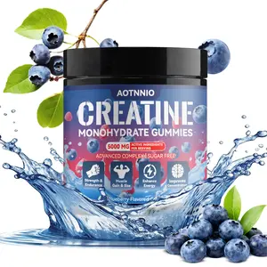 Creatine Monohydrate Dietary Supplement Gummies for Adults, Clean Daily Nutrition & Energy Boosting Fitness Supplement, Edible Chewable, Supports Focus, Strength, Endurance, Vegan, Gluten-Free