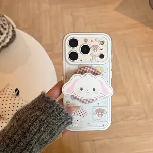 2 in 1 Magnetic Cute Bunny Cartoon Phone Case for iPhone 17pro Max/17pro/17/16pro Max/16pro, Durable & Stylish Design, Lightweight Drop Protection for Women