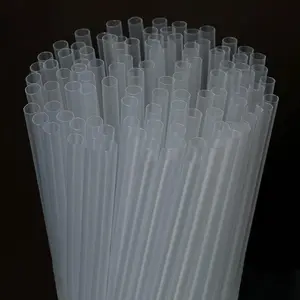 200 count Clear Disposable Drinking Plastic Straws.(0.23'' diameter and 8.26" long)-Clear