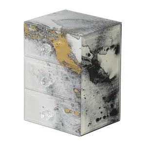 Mele & Co. Maura Marbled Glass Jewelry Box