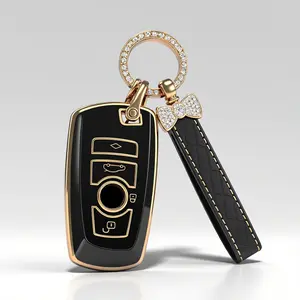Compatible with BMW X1 X3 X4 X5 X6 3 5 7 Series M1 M2 M3 F05 F10 F20 F30 335 328 535 650 740 Key Fob Cover Keyless Entry Remote Control Case Protector Shell，BMW key fob cover