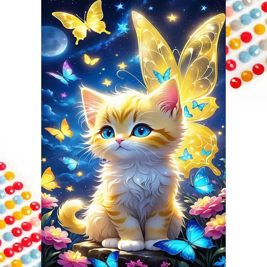 DIY Diamond Art Painting Kit, 5D Diamond Art Painting by Numbers Kit, Wall Art Decor for Home Living Room Bedroom