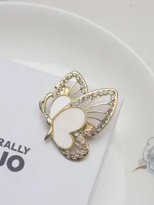 Elegant Hollow Butterfly Brooch, Fashionable Simple Versatile Clothing Accessory, Soft Elegant Pin Jewelry for Women