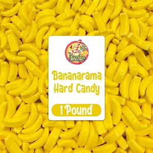 Bananarama Banana Candy – 1 LB Bulk Banana Flavored Hard Candy – Yellow Banana Candies – Candy Bananas for Gumball Machine Refills, Buffets, Party Favors, Gifts & More