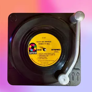 Killer Black Oak Arkansas Record Coasters & Player Holder!