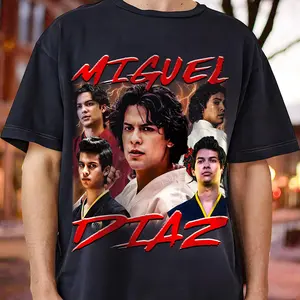 Miguel Diaz Cobra Kai T-shirt Gift Family on Holiday Black S-5XL G0118