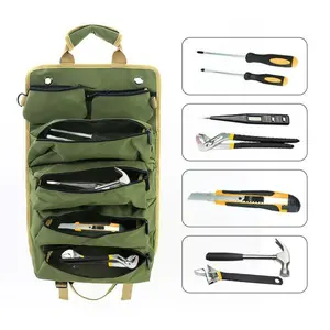 New Car Hardware Tool Kit Portable Electrician Tool Set Roll-Up Storage, Durable & Convenient Design, Ideal for DIY Projects
