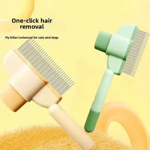 Dog and cat hair removal comb, long-haired pet comb, loose hair remover, professional pet grooming brush, specialized grooming tool for cats and dogs