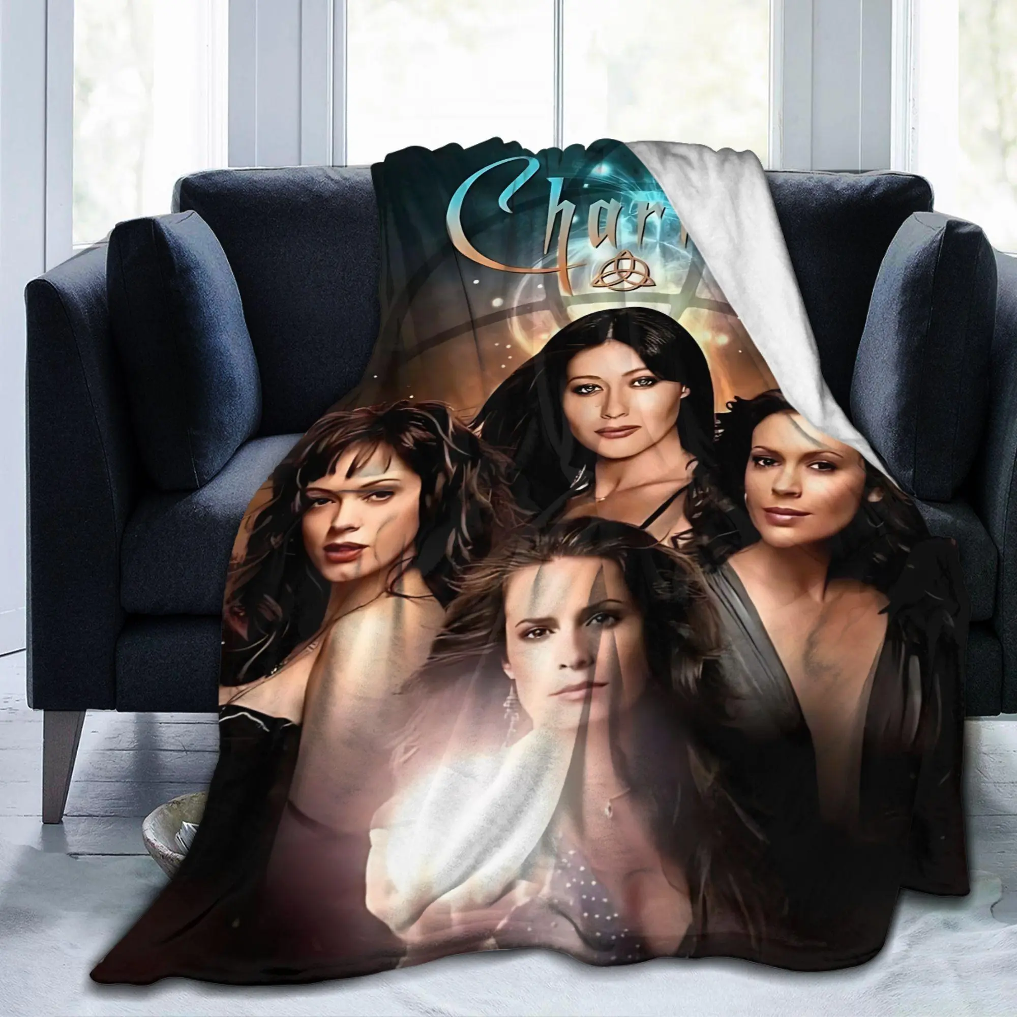 Charmed TV Show Blanket Soft Flannel Warm Throw With Enchanted Magic Designs, Perfect For Couch Relaxation, Lightweight Travel Blanket, And Stylish Bed Blanket Decor For Fans Loving Supernatural Fantasy