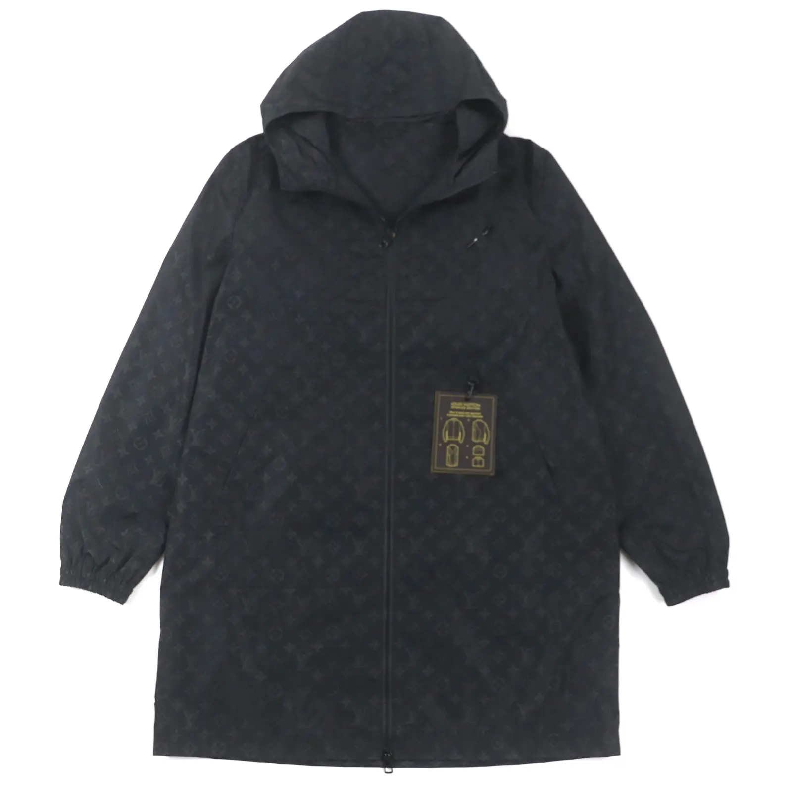 Pre-owned Louis Vuitton Nylon Small Leather Goods Monogram Windbreaker Parka