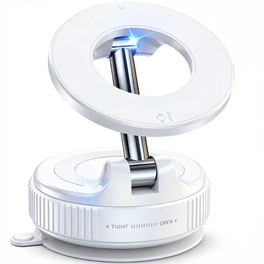 360° Angle Rotatable Magnetic Phone Holder - Foldable Desk & Car Stand, Portable, Compatible with iPhone 17/16/15/14/12 Series & All Smartphones, Fits All Car Models