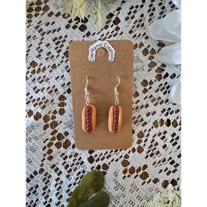 Hot dog earrings