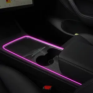 Model 3/Y Interior LED Dashboard + Center Console Light Strip + App Controller for Tesla(2017-2024)