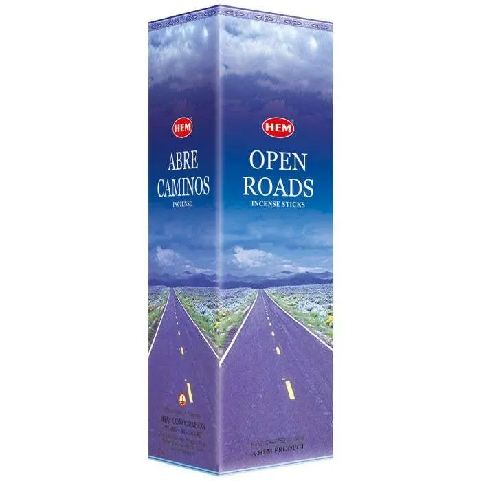 Open Roads Square Incense Sticks - Scented Square Sticks, 1 Small Pack, Home Supplies, Stress Reliever for Mind Relaxation