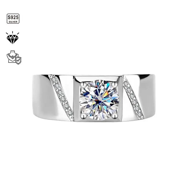 5 Carat Moissanite Ring – 100% S925 Sterling Silver