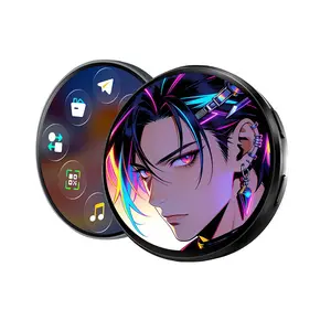 New Bw03 Smart Electronic Badge, Touchscreen LED Display, Anime Style Wearable, Perfect for Parties, Fan Events, Backpacks, Role Play