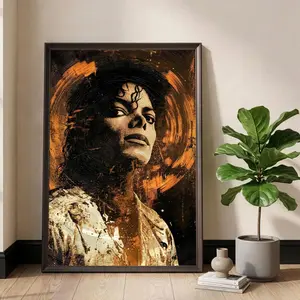 [SALE UP TO 45%] Michael Jackson Poster, King of Pop Art, Vintage Music Wall Print, Vinyl Record Aesthetic, Retro Pop Culture Decor, Gift for Musician