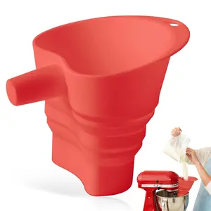 Kitchen Mixer Flour Funnel for Ksm150, 4.5-5 Quart Tilt Head Stand Mixer Attachment, Anti-Splash Baking Tool, Egg Liquid & Flour Mix