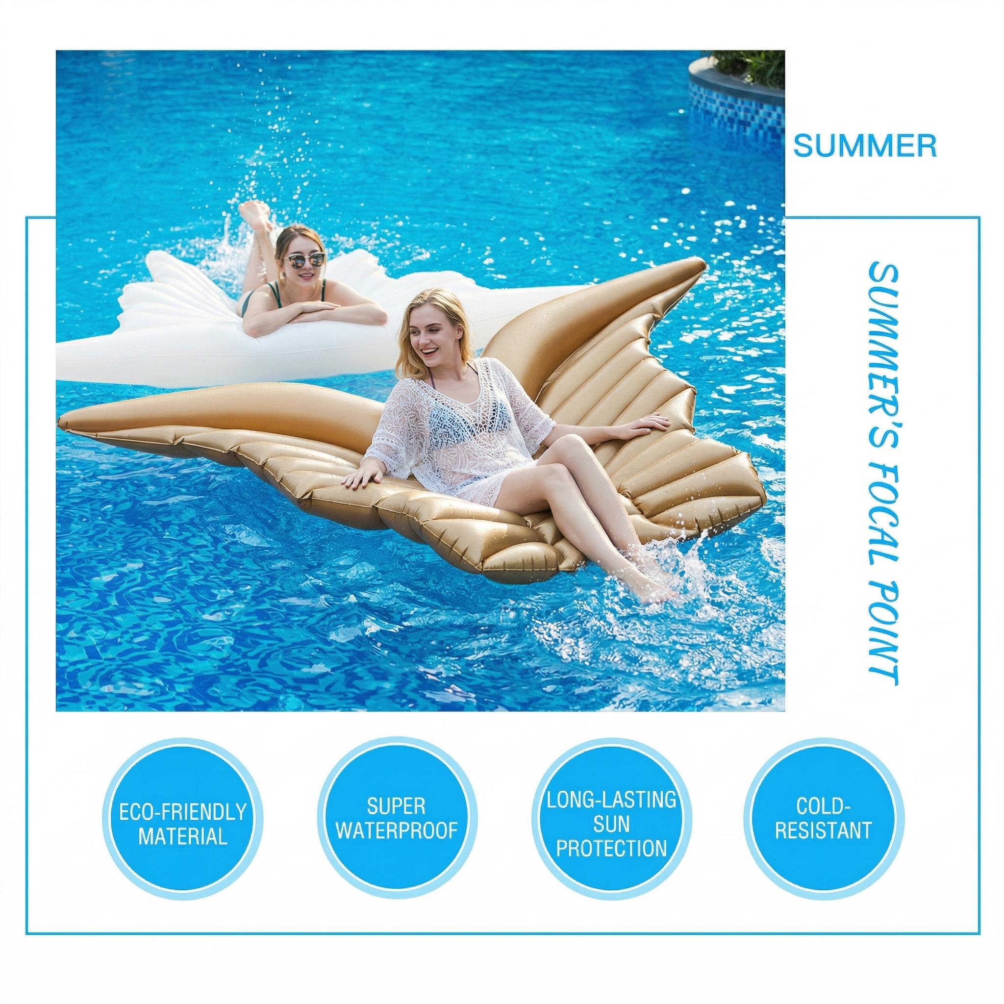 Angel wing inflatable float, beach float, butterfly wing water inflatable swimming ring