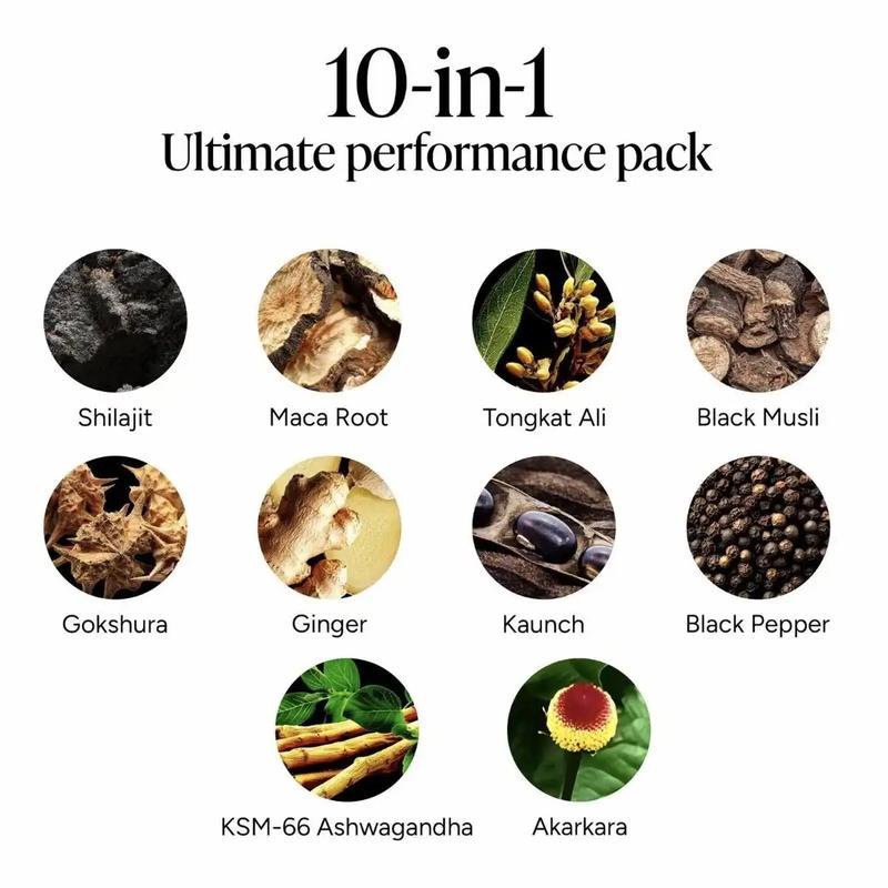 Root Labs Alpha 10-in-1 Shilajit Gummies 4000 mg| Holiday Gift-Ready| Energy, Stamina & Focus| Zero Sugar| KSM-66 Ashwagandha, Tongkat Ali, Maca| Vegan| 60 Count