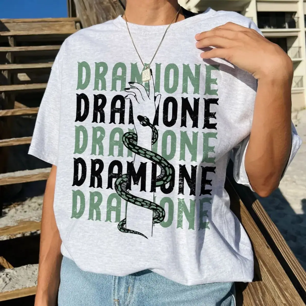 Dramione Fan Couple Shirt, Dracotok Trend Merch, Potterhead Apparel, Snake Slytherin Outfit, Bookish Aesthetic Clothing Sweatshirt, Unisex Sweater Pullover Tee