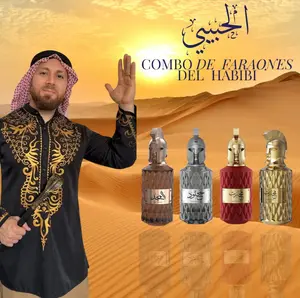 Combo de Faraones del Habibi | Muharib Alpha + Muharib + Muharib + Khulood + Muharib Al Majd | Extrait de Parfum | Men's Fragrances | 85 ML