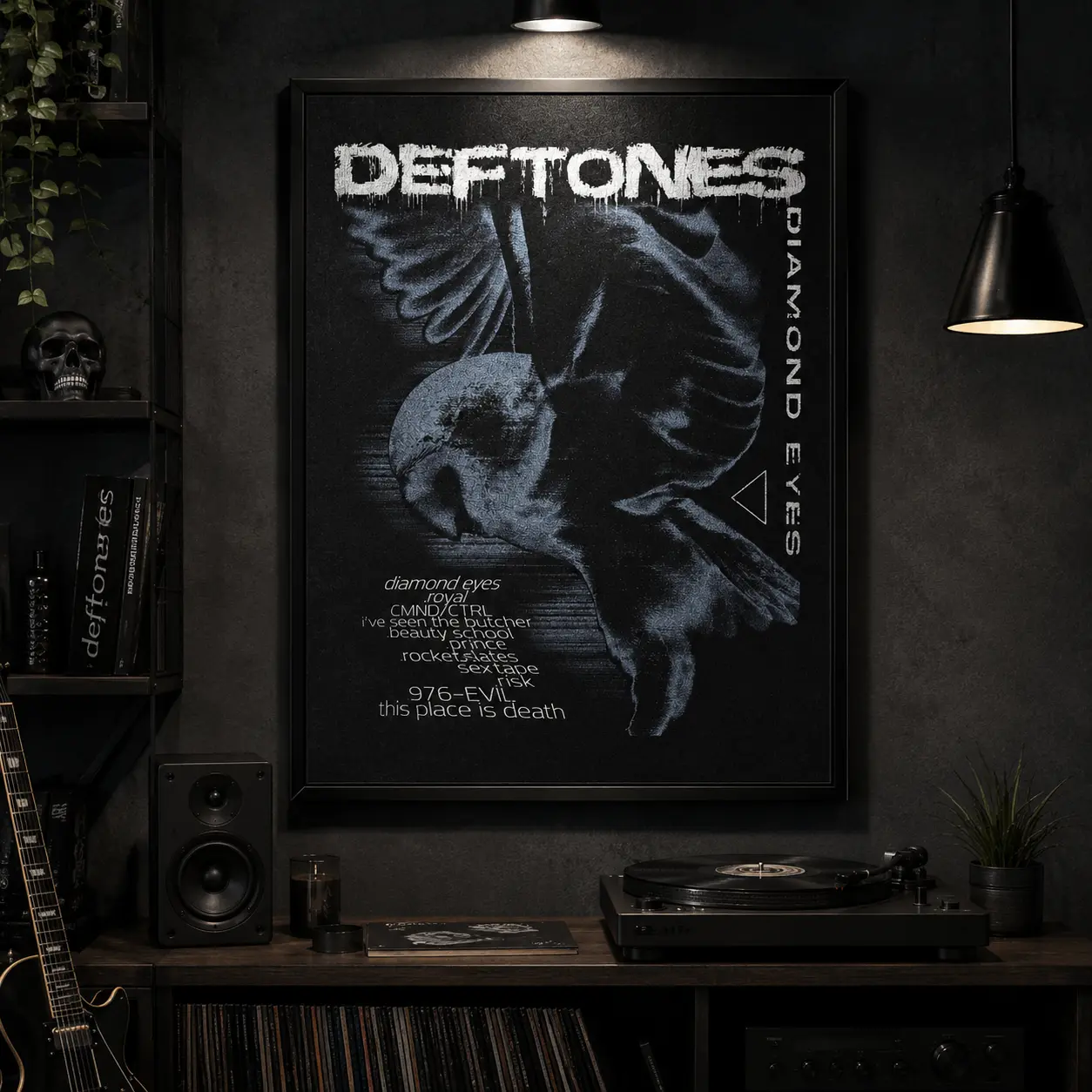Deftones 'Diamond Eyes' Artistic Poster - Y2K Grunge Shoegaze Unframed Style Rock Band Decor, Unique Room Decor, Vintage Music Collector Gift, Alternative Aesthetic Decoration Print