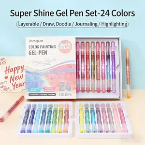 24-Piece Colorful Neutral Pen Set (includes Gift Box), Bright Colored Pens 1.0mm, High-End Drawing Pens, Perfect Student Gifts