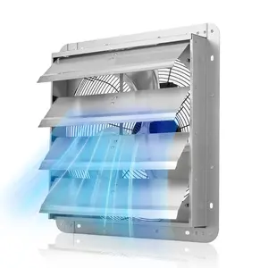 VEVOR 36 inch Shutter Exhaust Fan, Wall Mounted Attic Vent Fan with 11000 CFM Airflow, AC Motor, Heavy - duty Steel Construction, Low Noise for Shed, Garage, Greenhouse Ventilation Cooling, SilverVEVOR Super Brand Day