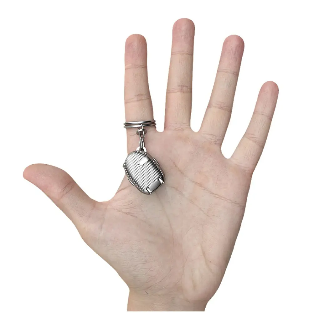 Cucci Silvery Mini Nail Clippers with Keychain - Portable Ultra Sharp Nail Cutters for Baby Seniors, Women, Men - Wide Jaw Opening foot callus remover