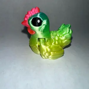 Mini Flexi Chicken Figurine (3D Printed)