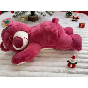 This 40cm strawberry bear is the perfect sleep companion!Its flat, reclining design is the perfect height to use as a pillow, and its soft, bouncy texture is a delightful surprise.It's both a toy and a sleep companion, allowing your baby to snuggle up a