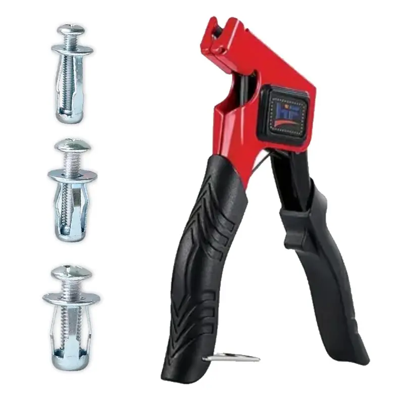 91 Pcs Expansion Screw Petal Nut, M4 M5 M6 Jack Nuts with Heavy-Duty Rivet Gun, Petal Shape Metal Nut with Screws Assembly Hardware