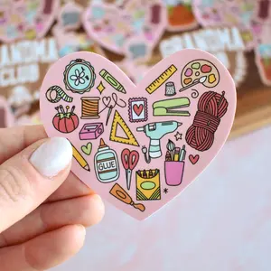 Crafting Heart Sticker