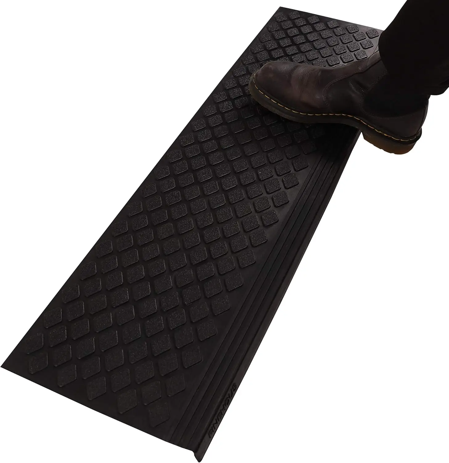 Rubber Stair Treads Non-Slip Outdoor 30"x10" (6-Pack) - Anti-Slip Step Mat with Nosing