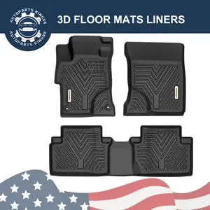 YINTATECH 3D Floor Mats Liners For 2012-2015 Honda Civic Sedan All Weather TPE Rubber Floor Liners